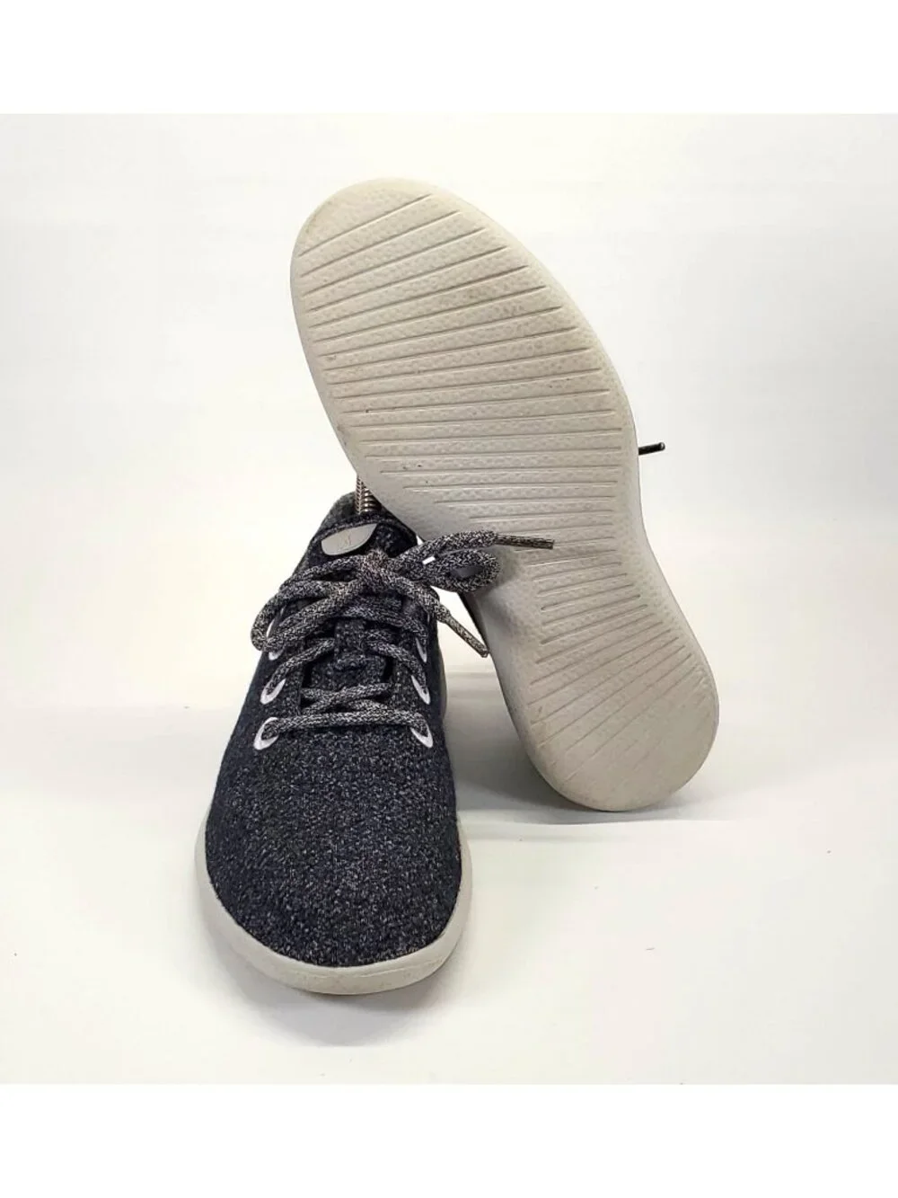 Allbirds Women's Wool Natural Dark Gray Lace Up Runners Comfort Shoes 7 1172 - Picture 5 of 15